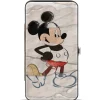 Hinged Wallet - Mickey Mouse Standing Pose Modern + Retro Sketches