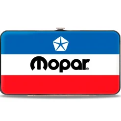 Hinged Wallet - MOPAR Chrysler Logo White Blue Red Black