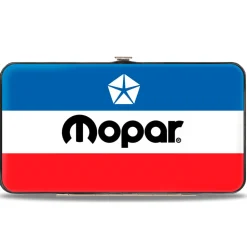 Hinged Wallet - MOPAR Chrysler Logo White Blue Red Black
