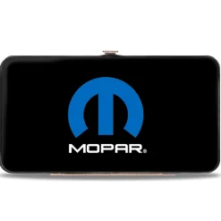 Hinged Wallet - MOPAR Logo Black Blue White