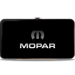 Hinged Wallet - MOPAR Logo Black Silver Gradient