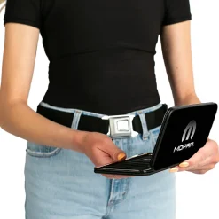 Hinged Wallet - MOPAR Logo Black Silver Gradient