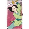 Hinged Wallet - Mulan Sword Action Pose + Landscape Pinks