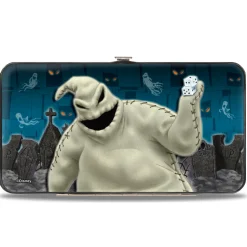 Hinged Wallet - Nightmare Before Christmas Zero Sally Jack + Oogie Boogie Cemetery Scene