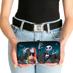 Hinged Wallet - Nightmare Before Christmas Zero Sally Jack + Oogie Boogie Cemetery Scene