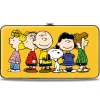 Hinged Wallet - Peanuts Gang Close-Up Group Pose Golden Yellow