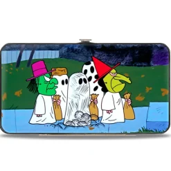 Hinged Wallet - Peanuts Gang Halloween Trick or Treat Group Pose