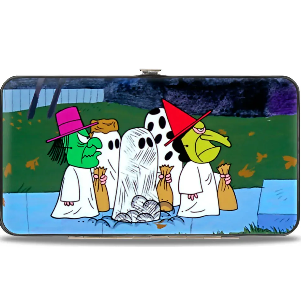 Hinged Wallet - Peanuts Gang Halloween Trick or Treat Group Pose