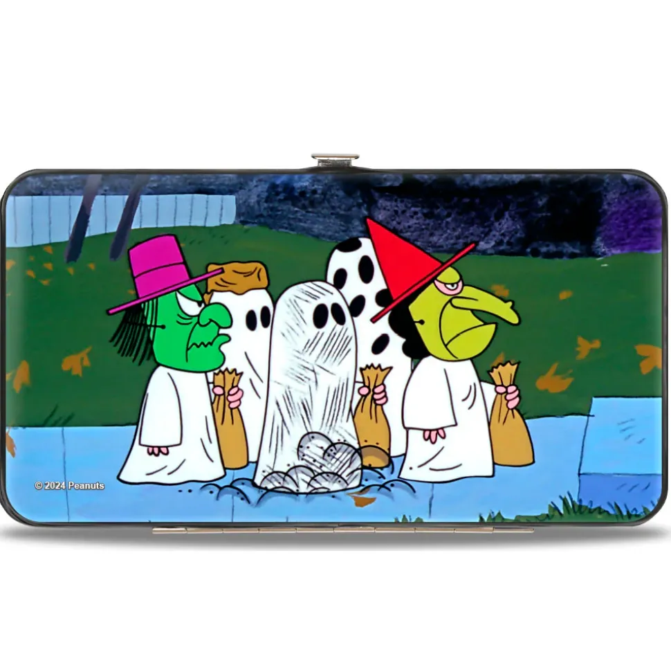 Hinged Wallet - Peanuts Gang Halloween Trick or Treat Group Pose