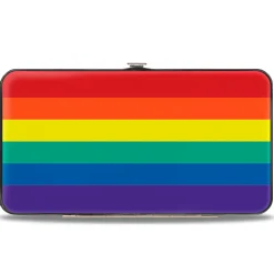 Hinged Wallet - Rainbow Print