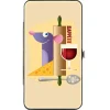 Hinged Wallet - Ratatouille Remy BON APPETIT Hiding Pose + Text Logo Beige Reds