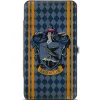 Hinged Wallet - RAVENCLAW Crest Stripes Diamonds Blues Gold