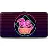 Hinged Wallet - Riverdale POP'S CHOCK'LIT SHOPPE Logo Stripes Black Pinks Blues