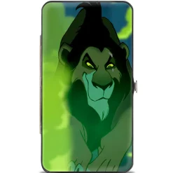 Hinged Wallet - Scar Lurking Pose Smoke Greens