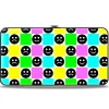 Hinged Wallet - Smiley Sad Face Checker Multi Color/White