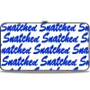 Hinged Wallet - SNATCHED Script White/Blue