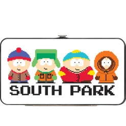 Hinged Wallet - SOUTH PARK Boys and Text 8-Bit White/Multi Color