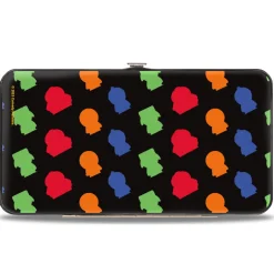 Hinged Wallet - SOUTH PARK Boys Sketch Blocks and Pose Monogram Black/Multi Color