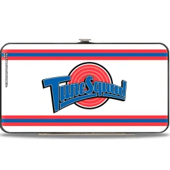 Hinged Wallet - Space Jam TUNE SQUAD Logo Stripe White Red Blue