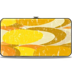 Hinged Wallet - Spots Stacked Weathered Yellows/Browns