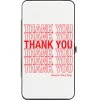 Hinged Wallet - THANK YOU HAVE A NICE DAY Bag Print White Red