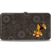 Hinged Wallet - The Lion King Scar Pose Tribal Pattern Browns