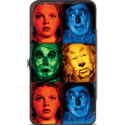 Hinged Wallet - The Wizard of Oz Character Pose Blocks Multi Color