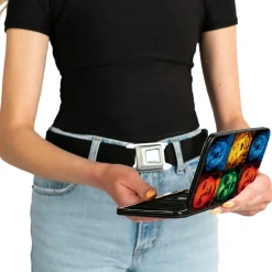 Hinged Wallet - The Wizard of Oz Character Pose Blocks Multi Color