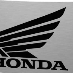 HONDA Motorcycle Star Buckle - Brushed Silver/Black