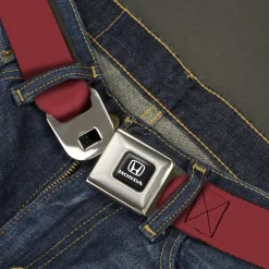 Honda Seatbelt Belt - Burgundy Webbing