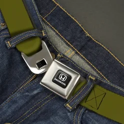 Honda Seatbelt Belt - Olive Webbing