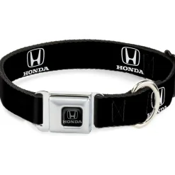 Honda Seatbelt Buckle Collar - Honda Logo Black/White