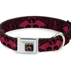 House of the Dragon Eye Throne Icon Full Color Black/Gray/Orange Seatbelt Buckle Collar - HOUSE OF THE DRAGON Dragon Icon Black/Red/White