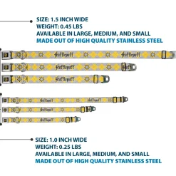 Hufflepuff Crest Full Color Seatbelt Buckle Collar - Harry Potter HUFFLEPUFF/Stars Argyle Plaid Gray/Gold/Browns