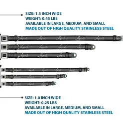 IMPALA Script Emblem Black/Silver Seatbelt Buckle Collar - IMPALA Script Emblem Gray Fade/Silver