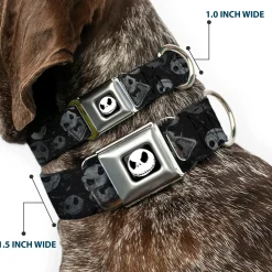 Jack Expression3 Full Color Seatbelt Buckle Collar - NBC Jack Expressions Scattered Weathered