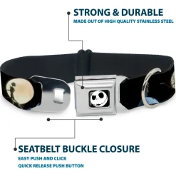 Jack Expression2 Full Color Seatbelt Buckle Collar - NBC Jack & Sally Moon Scenes