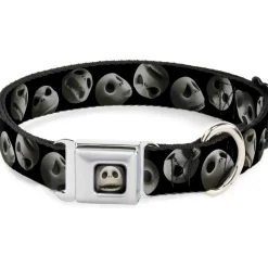 Jack Expression12 Full Color Seatbelt Buckle Collar - Jack 10-Expressions Staggered Black