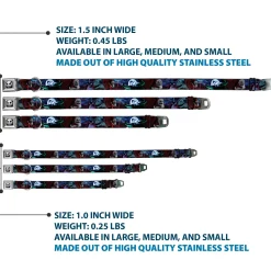 Jack Expression6 Full Color Seatbelt Buckle Collar - NBC Jack, Oogie Boogie, Santa Scene