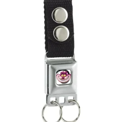 Keychain - Chesire Cat Swirl Full Color White Black