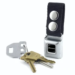 Keychain - Honda ACCORD Logo Full Color Black White - Black