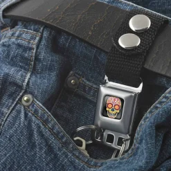 Keychain - Mariposa Calavera Full Color Black Multi Color