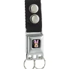 Keychain - Minnie Mouse Face Full Color Pink Polka Dot Black