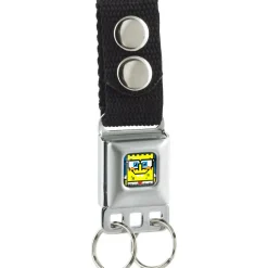 Keychain - Pixelated SpongeBob Nerd Pose Full Color Blue