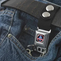 Keychain - SHELBY Cobra Full Color Black Gray Red Blue