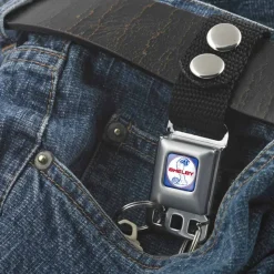 Keychain - SHELBY Tiffany Split Full Color Blue Red White