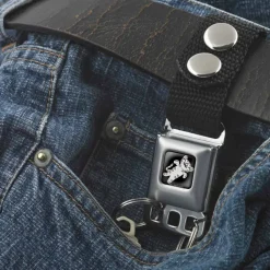 Keychain - Soft Kitty Full Color Black