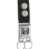 Keychain - Sugar Skull Full Color Black White Gray