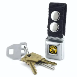 Keychain - SUPER BEE Logo Full Color Black Yellow White - Black