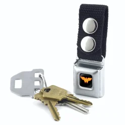 Keychain - Wonder Woman Logo Full Color Black